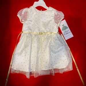 Rare Editions, Ivory dress size 24 months new with tags